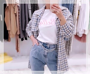 Koszula w pepitkę Rita