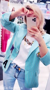 Marynarka z naszywkami BABY