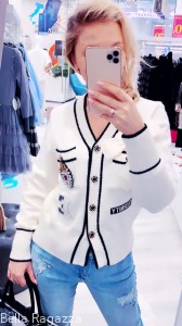 Sweter w stylu Chanel BONA