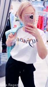 T-shirt z cyrkoniami LARI