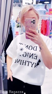 T-shirt z kwiatami 3D FLOWERS