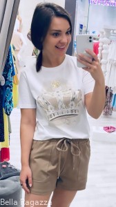 T-shirt z grafiką CROWN