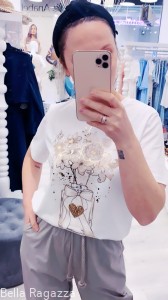 T-shirt z grafiką FLOWERS