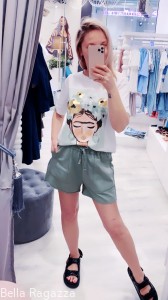 Szorty bawełniane  LEJLA osiem kolorów 