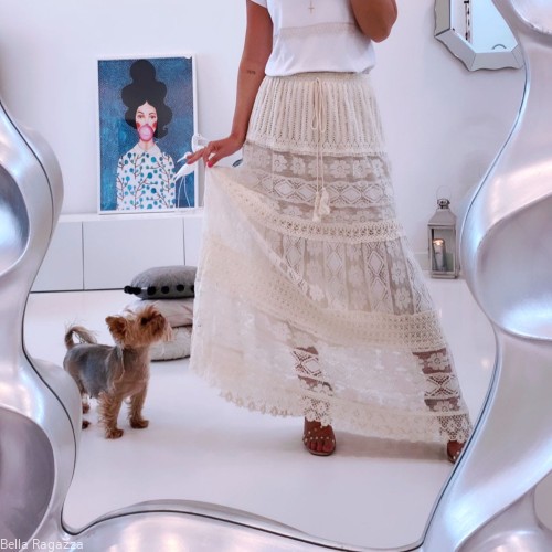 Spódnica Tassel Beige