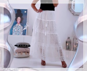 Spódnica Romantic White