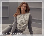 Bluza dresowa z koronką Gaia