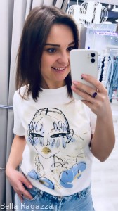 T-shirt z grafiką LUKI