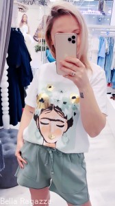 T-shirt z grafiką FRIDA Mint