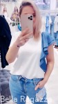 Bluzka z ozdobną falbaną LUNA