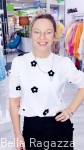 Sweter z kwiatami 3D FLEUR